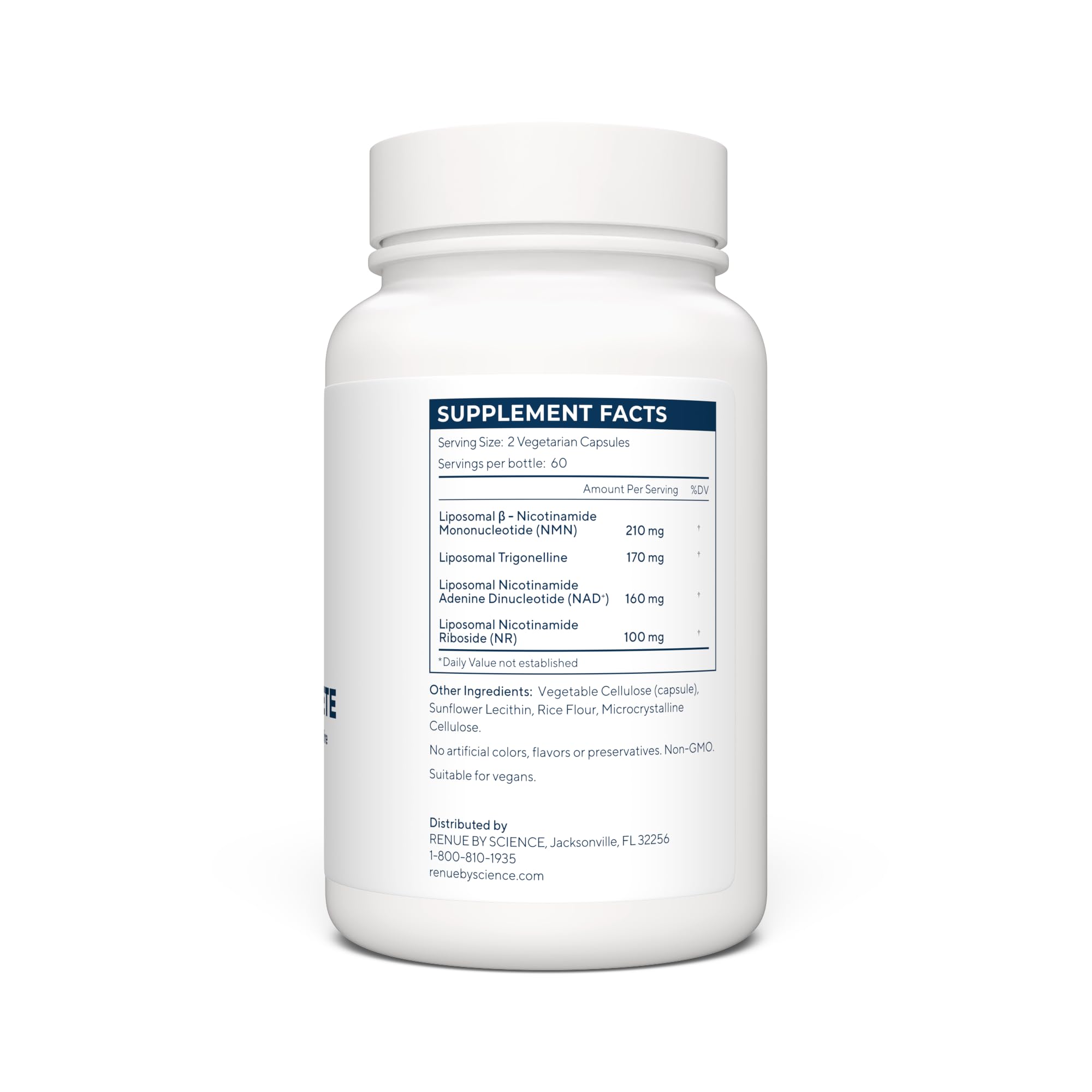 RENUE by SCIENCE NAD+ Complete | 120 Liposomal NAD Supplement Capsules with NMN, NR & Trigonelline - 210mg NMN & 160mg NAD per Serving | Bioavailable Formula for Increased Absorption | Made in the USA Renue By Science buy supplements canada