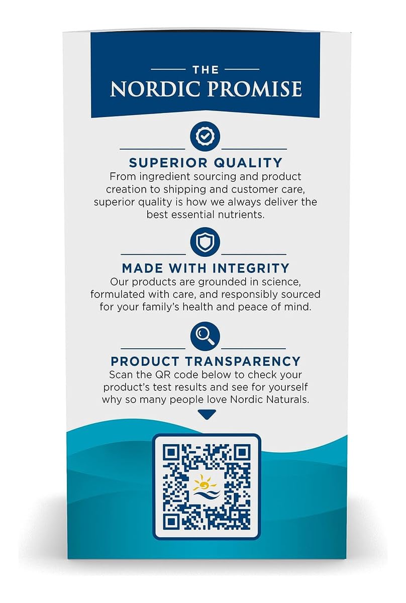 Nordic Naturals Omega-3 in Fish Gelatin, Lemon Flavor - 60 Fish Gels - 690 mg Omega-3 - Fish Oil - EPA & DHA - Immune Support, Brain & Heart Health, Optimal Wellness - Non-GMO - 30 Servings Nordic Naturals buy supplements canada