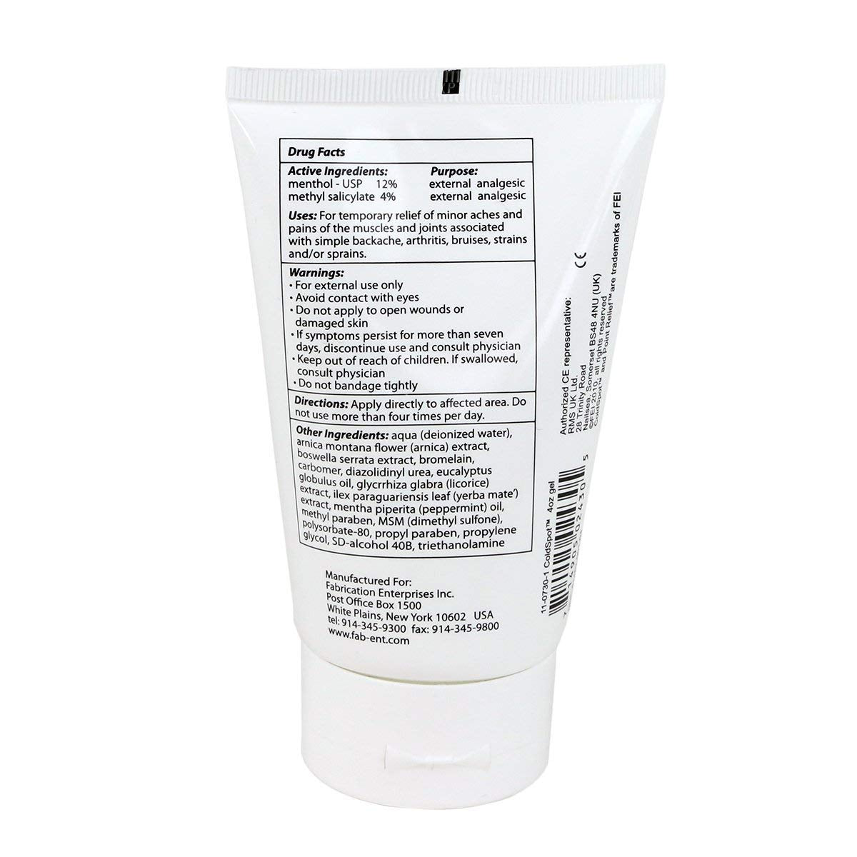 SPECIAL PACK OF 3-Point Relief© ColdSpot© Pain Relief Gel 4oz Tube BSVI buy supplements canada