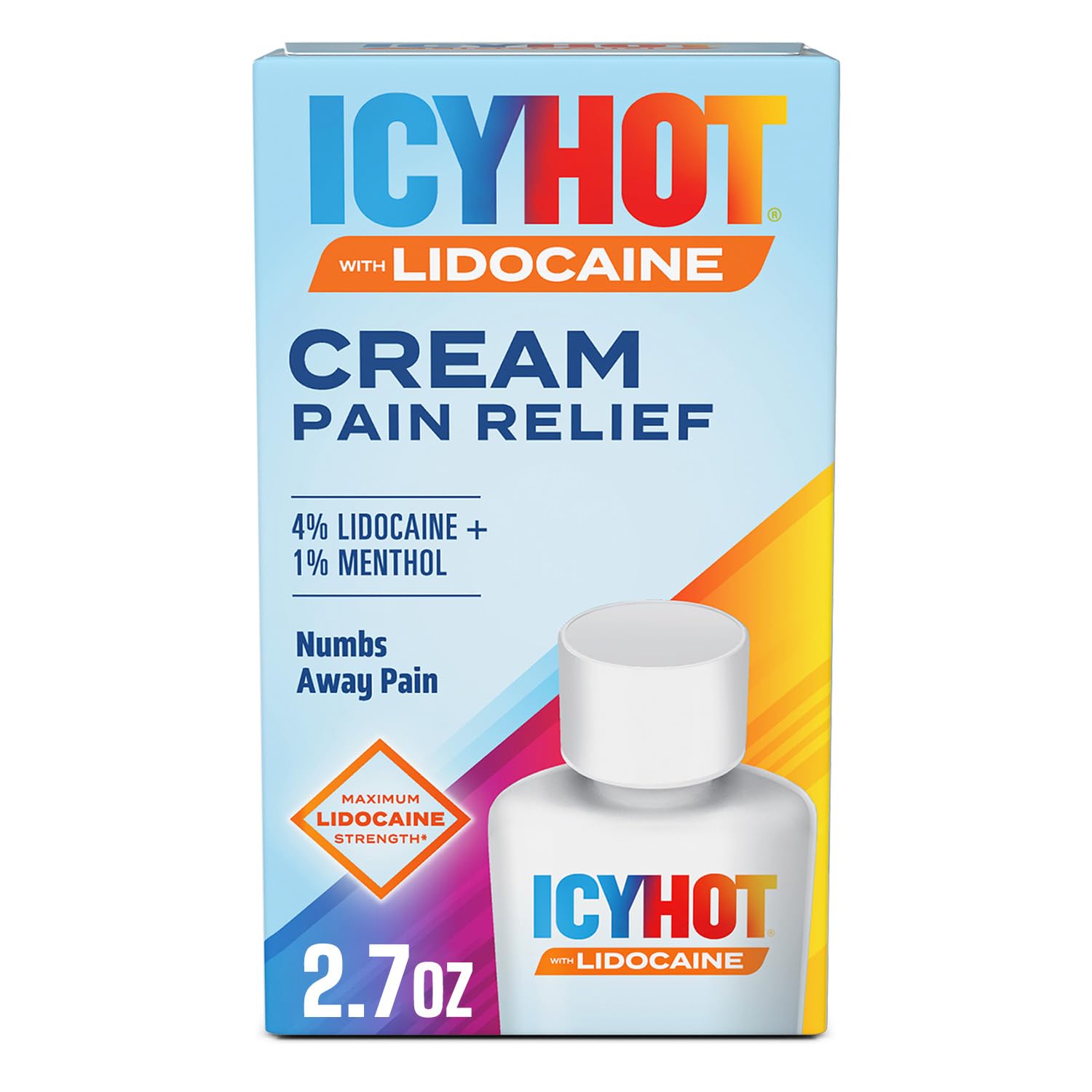 Icy Hot Max Strength Pain Relief Cream with Lidocaine Plus Menthol, 2.7 Ounces Icy Hot buy supplements canada