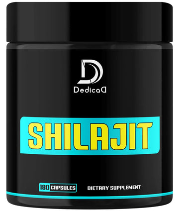 DEDICAD 1000Mg Shilajit Capsules - 180 Counts - Shilajit Supplement for Body Balance, Heart, Brain & Immune Health Support - Contains Natural Fulvic, Humic Acid & 85 Others DEDICAD buy supplements canada