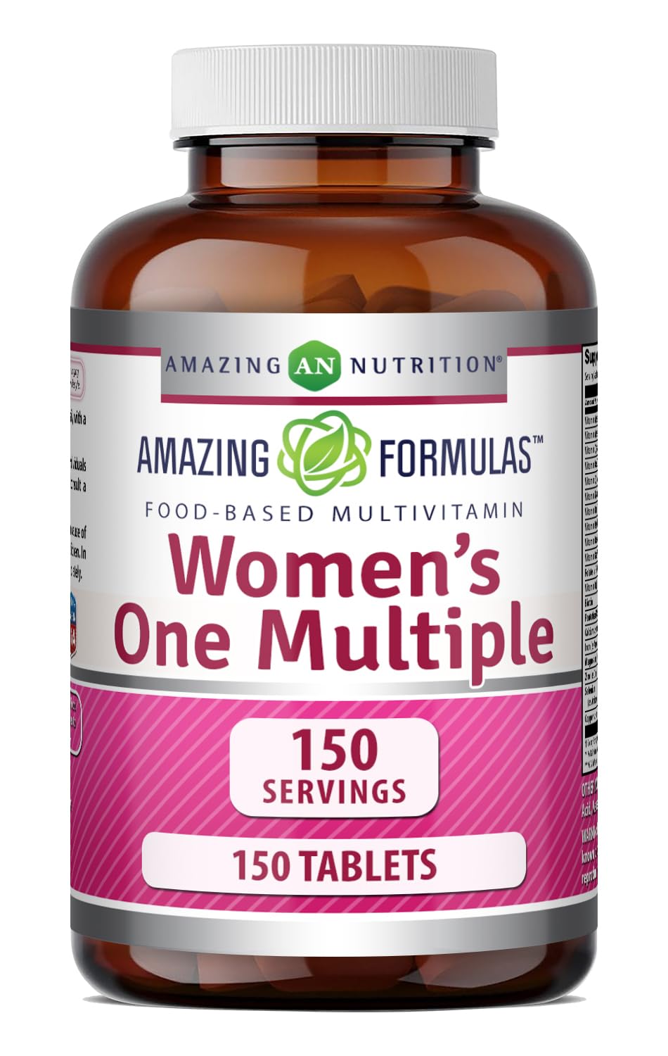 Amazing Formulas Women's One Multivitamin | Food Based | 150 Tablets, 5 Month Supply | Complete Blend of 40 Vitamins, Minerals & Probiotics Supplements | Non-GMO | Gluten-Free | Made in USA Amazing Nutrition buy supplements canada