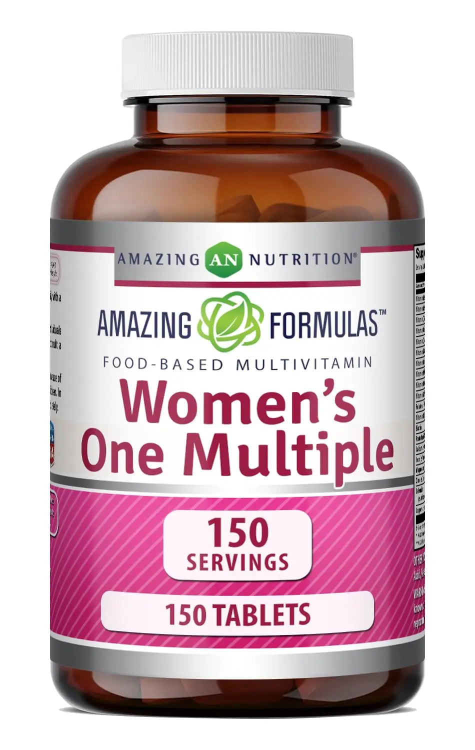 Amazing Formulas Women's One Multivitamin | Food Based | 150 Tablets, 5 Month Supply | Complete Blend of 40 Vitamins, Minerals & Probiotics Supplements | Non-GMO | Gluten-Free | Made in USA Amazing Nutrition buy supplements canada