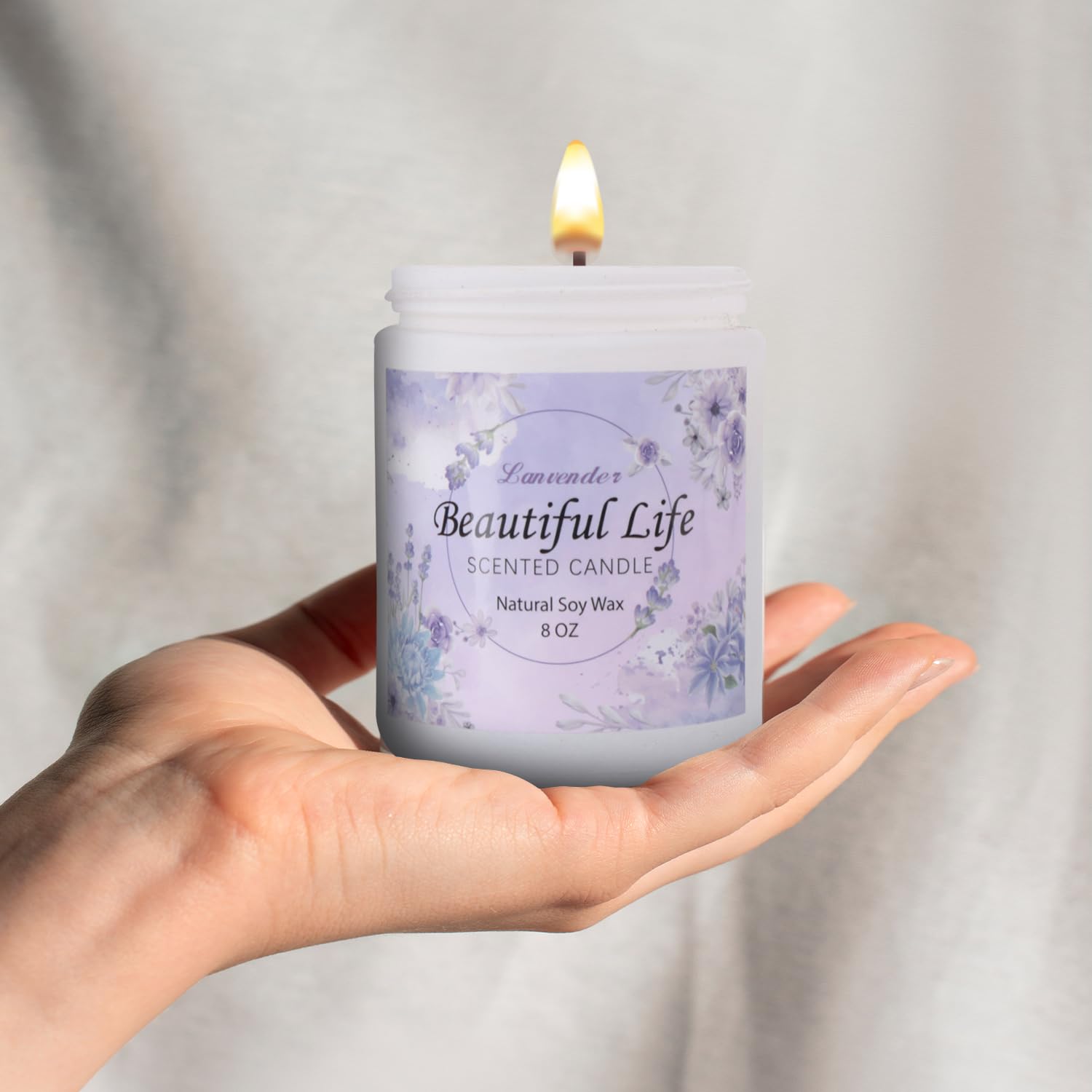 AMIDONSO Lavender Candles for Home Scented,8 oz Aromatherapy Candles Gift,45 Hour Long AMIDONSO buy supplements canada