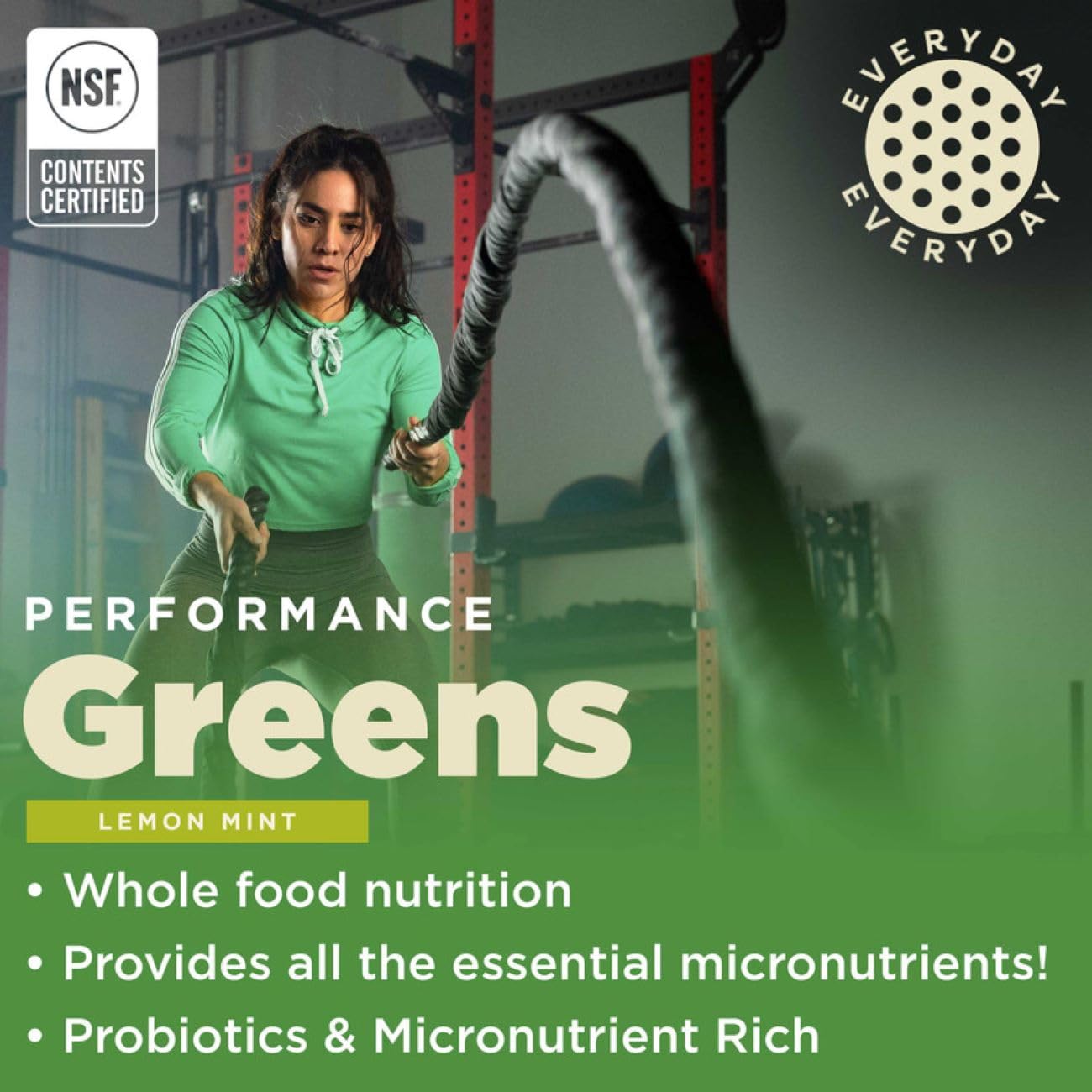 Gnarly Nutrition Greens Superfood Powder – Lemon Mint Performance Super Greens Powder – NSF Contents Certified – Organic, Probiotics & Essential Micronutrients - Lemon Mint, 11.64 oz Gnarly Nutrition buy supplements canada