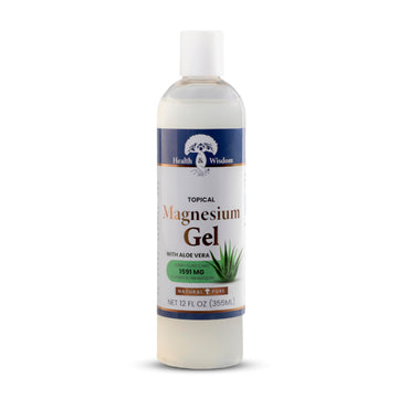 Health and Wisdom Pure Magnesium Gel with Seaweed Extract and Aloe Vera - Topical Muscle & Joint Relief- Natural and Pure Skin & Scalp Moisturizing - Enhanced Absorption - 12 Fl oz Health and Wisdom buy supplements canada