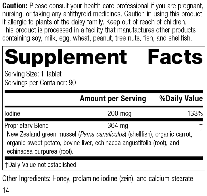 Standard Process Iodomere - Whole Food Metabolism and Thyroid Support with Echinacea Standard Process Inc. buy supplements canada