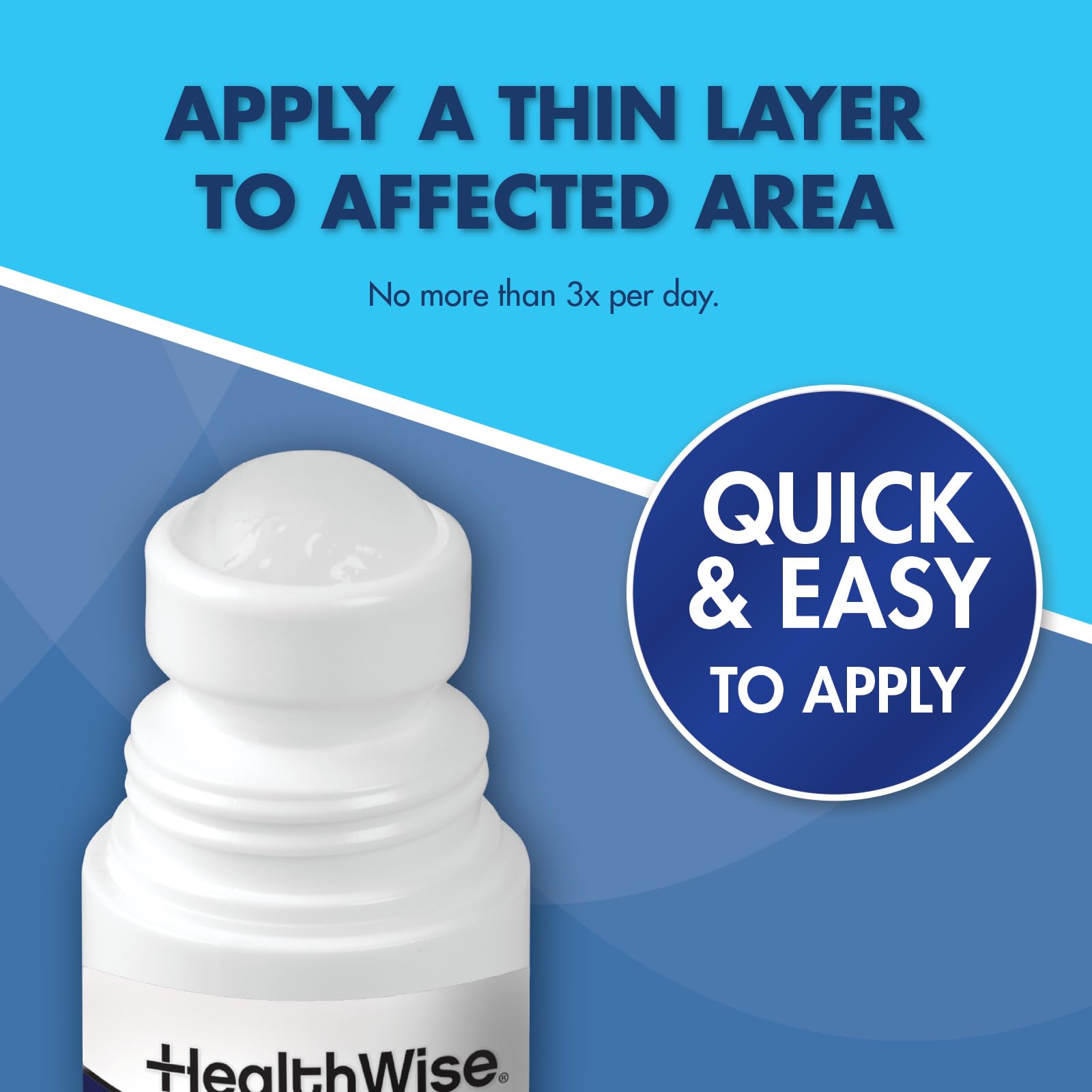 HealthWise 16% Menthol Roll-On | Cold Hot Sensation | Pain Relief Liquid | 2.5 oz. 73 mL | Non-Greasy Formula | Immediate Penetrating Action | Topical Analgesic HealthWise buy supplements canada
