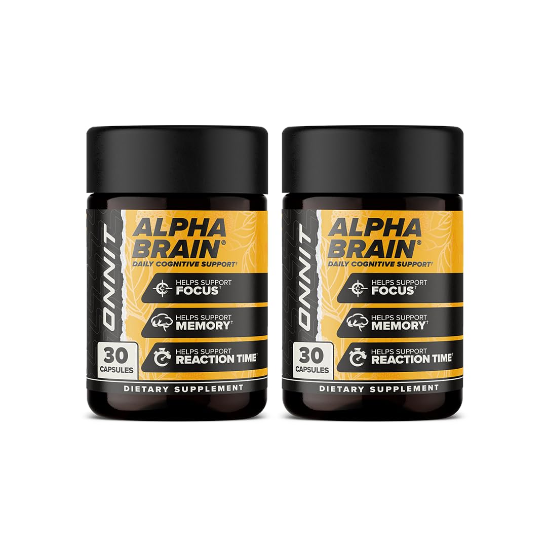 ONNIT Alpha Brain Capsules for Men & Women, IGEN Non-GMO Tested Memory, Focus & Mental Clarity Support with L-Theanine ONNIT buy supplements canada