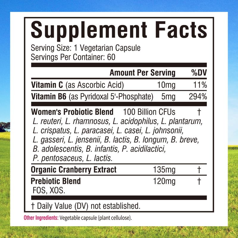 Innate Vitality Women’s Probiotics, 100 Billion CFUs 18 Strains, with Cranberry, Vitamin C Innate Vitality buy supplements canada
