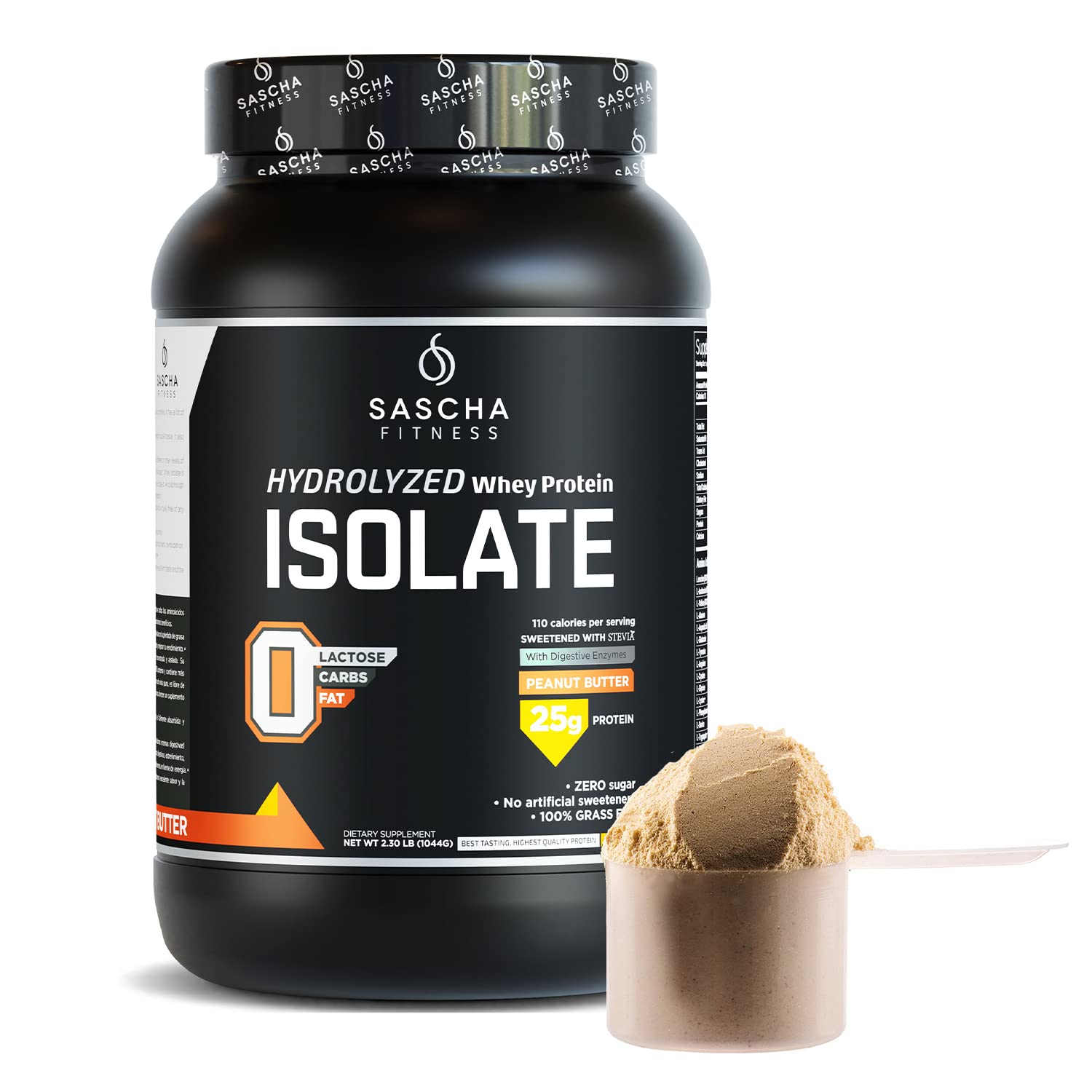 SASCHA FITNESS Hydrolyzed Whey Protein Isolate,100% Grass-Fed ,2.3 Pounds SASCHA FITNESS buy supplements canada