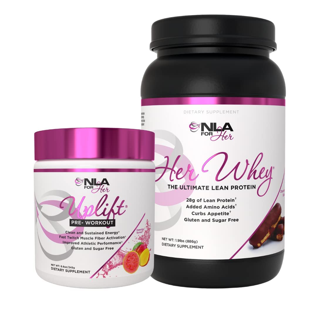 NLA for Her Pre/Post Workout Stack (Includes Her Whey Chocolate Éclair and Uplift Pre NLA for Her buy supplements canada