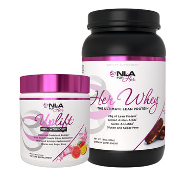 NLA for Her Pre/Post Workout Stack (Includes Her Whey Chocolate Éclair and Uplift Pre NLA for Her buy supplements canada