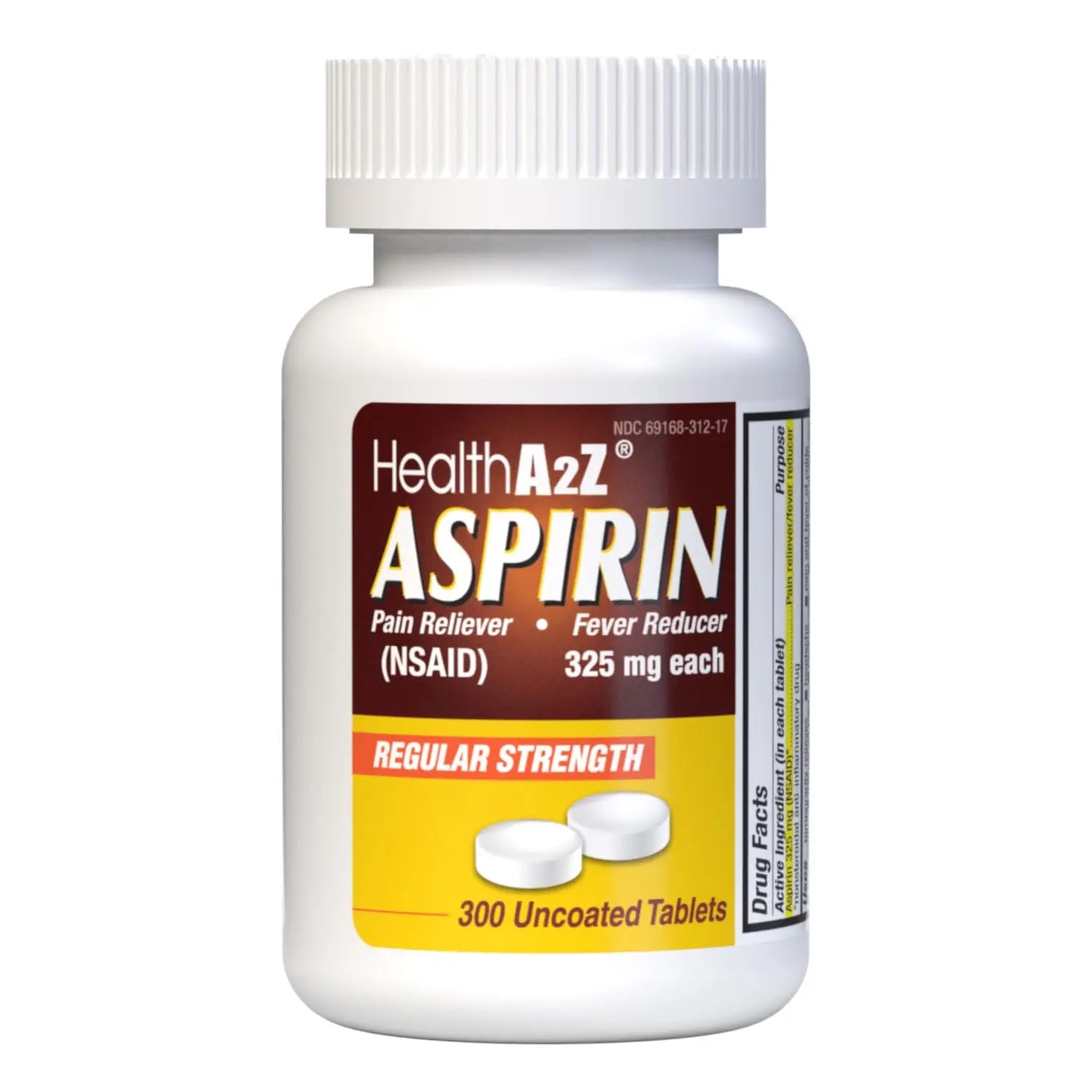HealthA2Z® Aspirin 325mg | Uncoated Tablets |Original Strength | Pain Reliver | Fever Reducer | Compare to Bayer® Active Ingredients… (300 Counts) HealthA2Z buy supplements canada