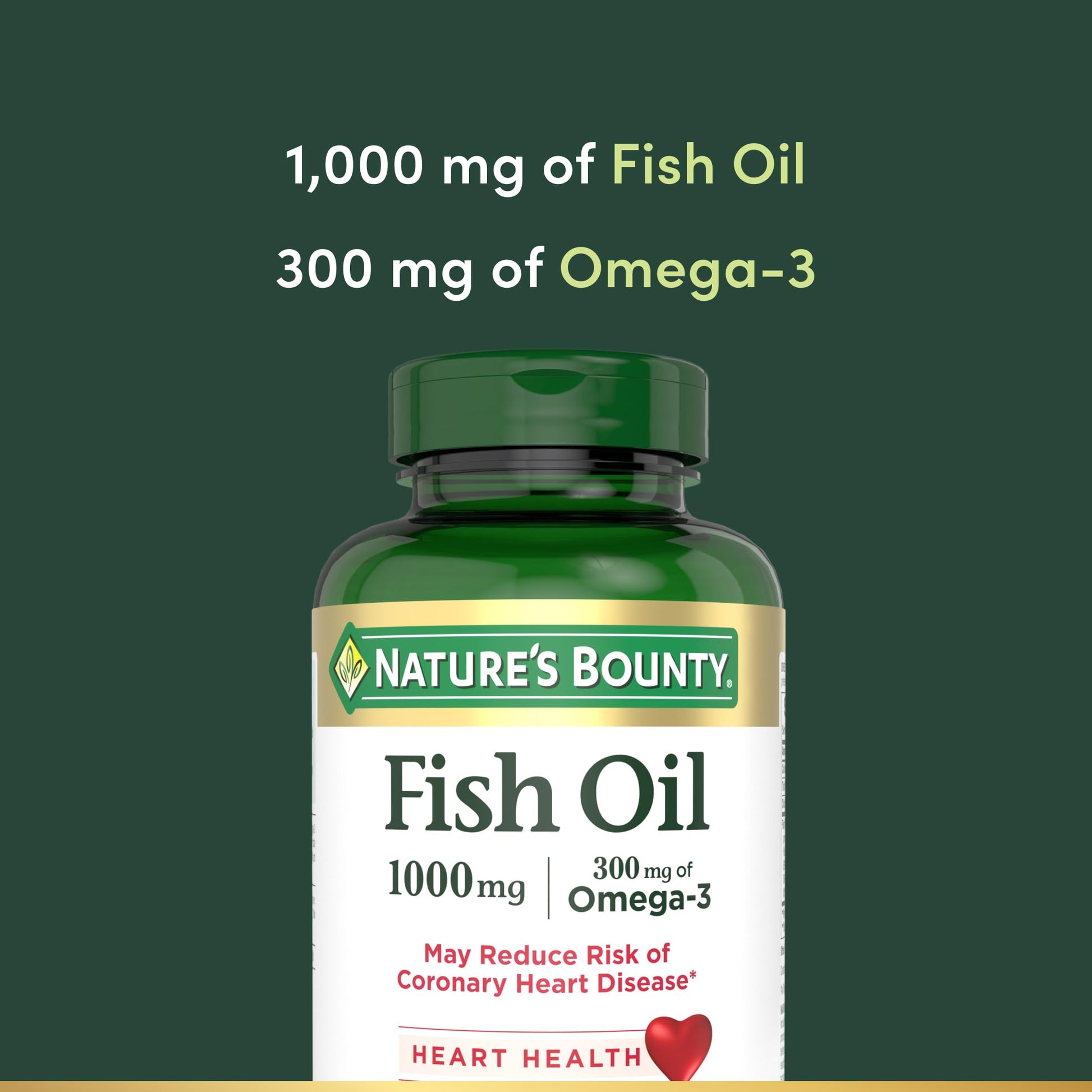 Nature’s Bounty Fish Oil, Supports Heart Health, 1000mg, Rapid Release Softgels, 145 Ct Nature's Bounty buy supplements canada