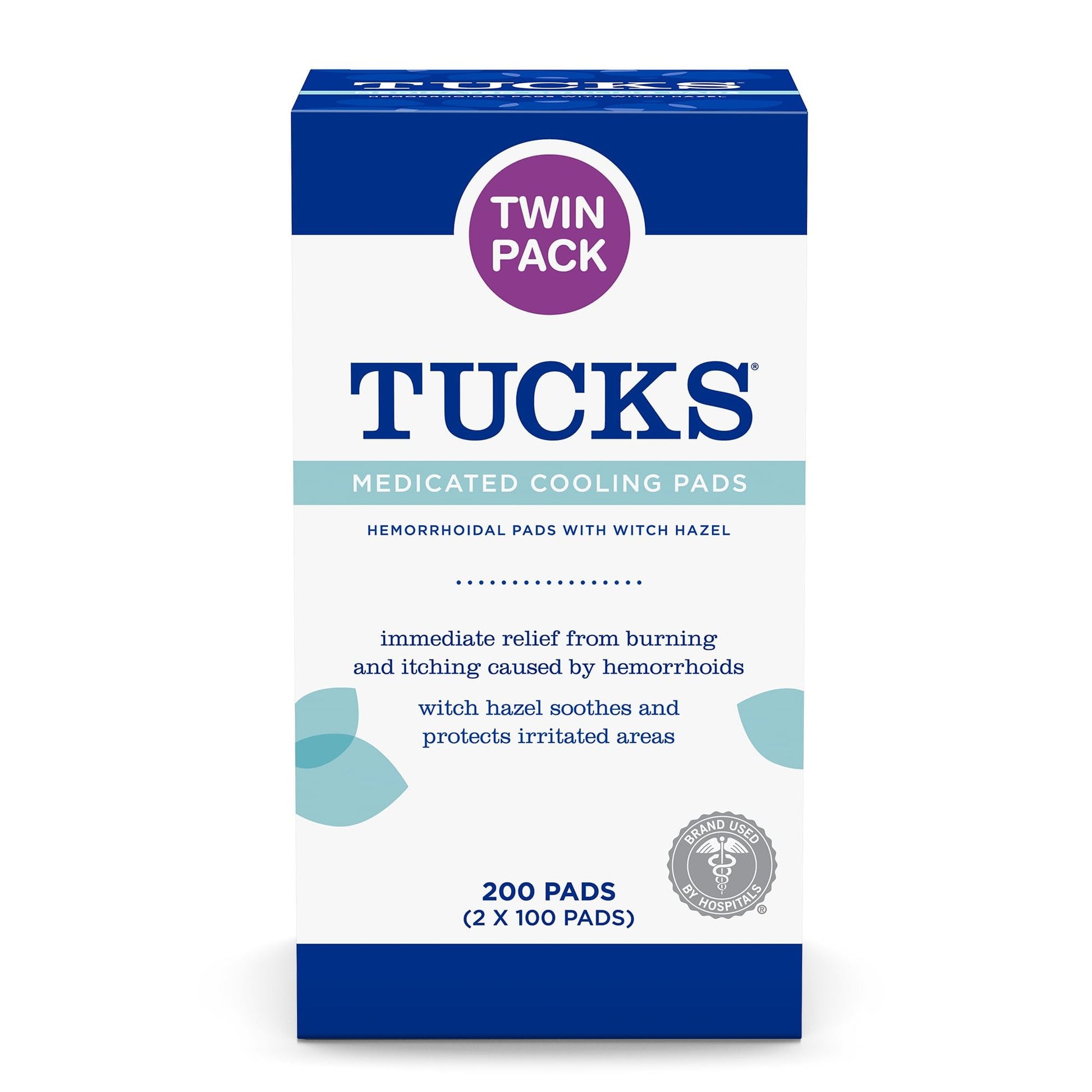 TUCKS Medicated Cooling Pads, 200 Count - Witch Hazel Pads for Sensitive Areas, Cleanse and Protect from Irritation TUCKS buy supplements canada