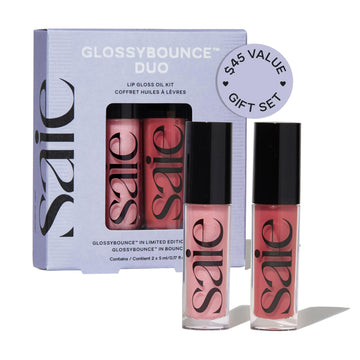 Saie Glossybounce High-Shine Hydrating Lip Gloss Oil - Sheer Tinted Lip Oil with Hyaluronic Acid + Jojoba Oil for Long-Lasting Moisture (.17 oz) (Disco + Bounce) Saie buy supplements canada