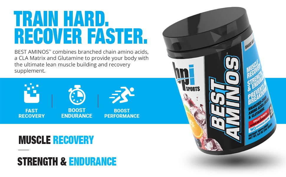 BPI Sports Best Aminos - BCAA Powder Post Workout & Glutamine Recovery Drink BPI Sports buy supplements canada