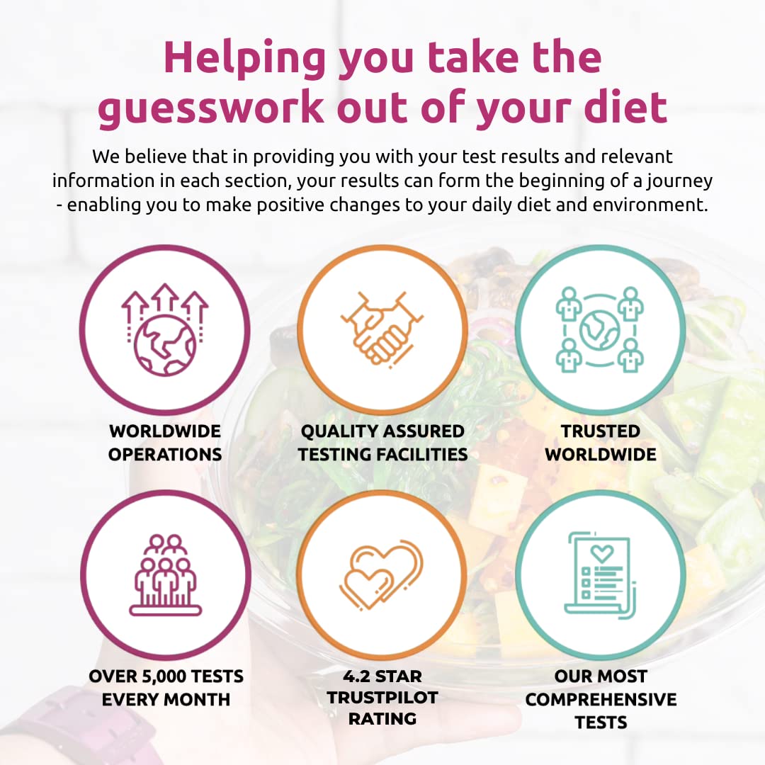 Simply Sensitivity Checks 1350+ Items Food Sensitivity Test Kit for Adults – Foods & Non-Foods, Including Lactose, Gluten, Vitamins, Minerals, Gut Health & More – at-Home Food Intolerance Test Kit Simply Sensitivity Checks buy supplements canada