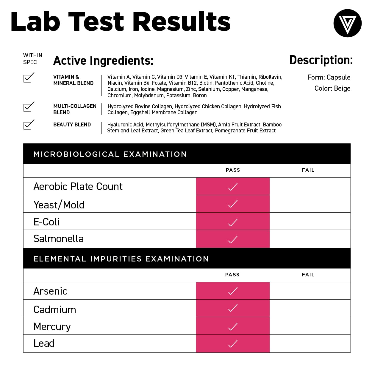 Vital Vitamins Women's Multivitamin Complex - Made with Multi-Collagen Blend, Hyaluronic Acid, & MSM - Beauty Multivitamins - with Vitamin A, C, E, B6, B12, D3-60 Capsules Vital Vitamins buy supplements canada