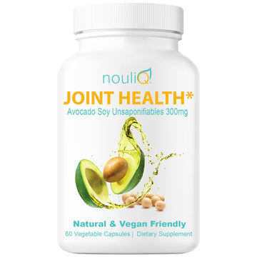 NOULIQ Natural & Vegan-Friendly Joint Health Supplement, Avocado Soy Unsaponifiables 300mg, Non-GMO, Free of Any Gluten, Artificial Colors or Flavors, Dairy and Shellfish, 60 Day Supply. NOULIQ buy supplements canada