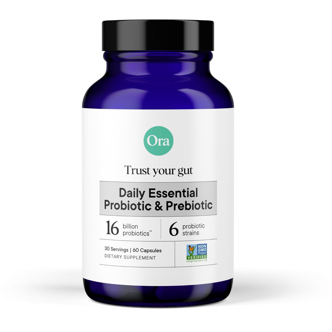 Ora Organic Probiotics with Prebiotics for Digestive Health 16 Billion CFU - Trust Your Gut - Strains - Acidophilus Lactobacillus Breve Bifidum Lactis Ora Organic buy supplements canada