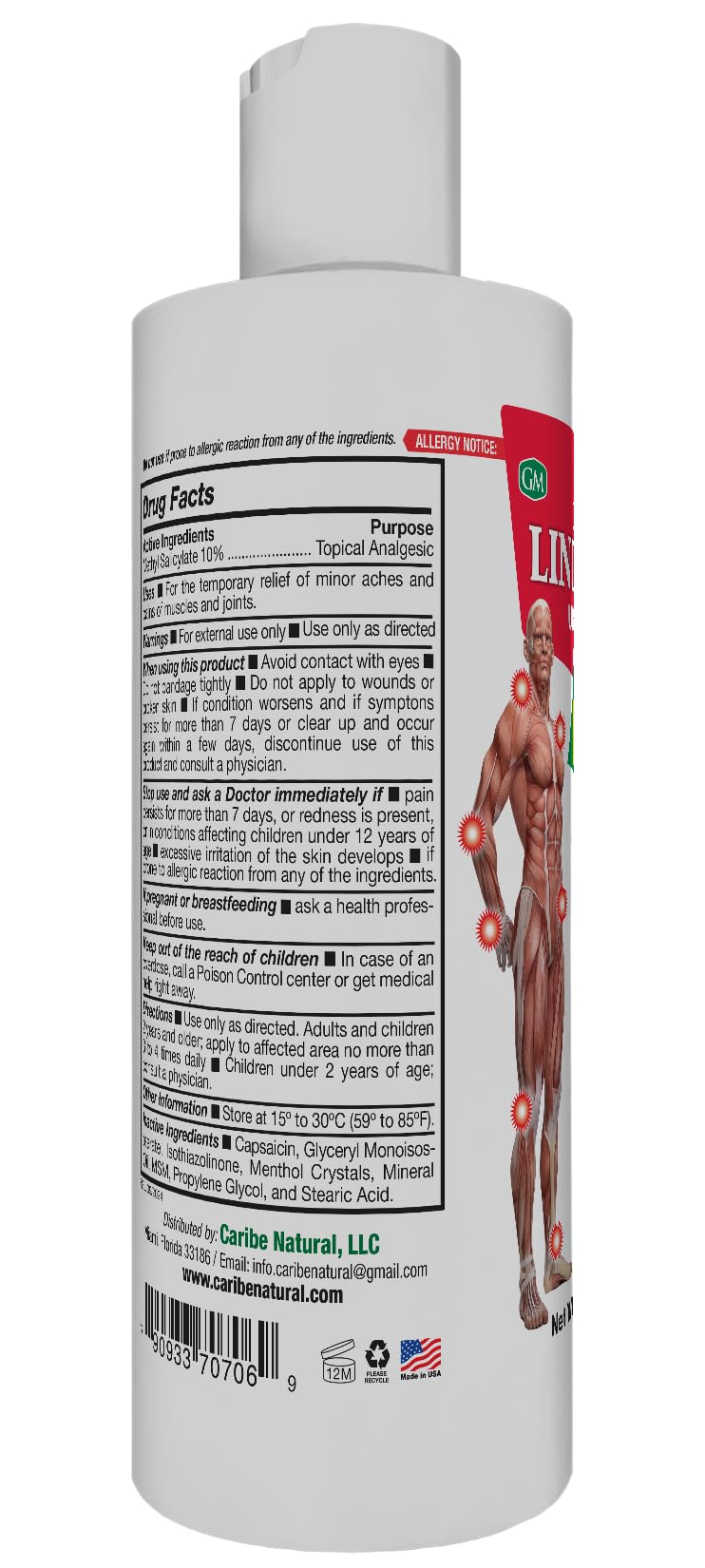 Germa Liniment Udder Plus. Natural Topical Analgesic Ointment. Relief for Pain and Aches in Joints and Back. With Chile Extract. 6 oz. Pack of 3 Germa buy supplements canada