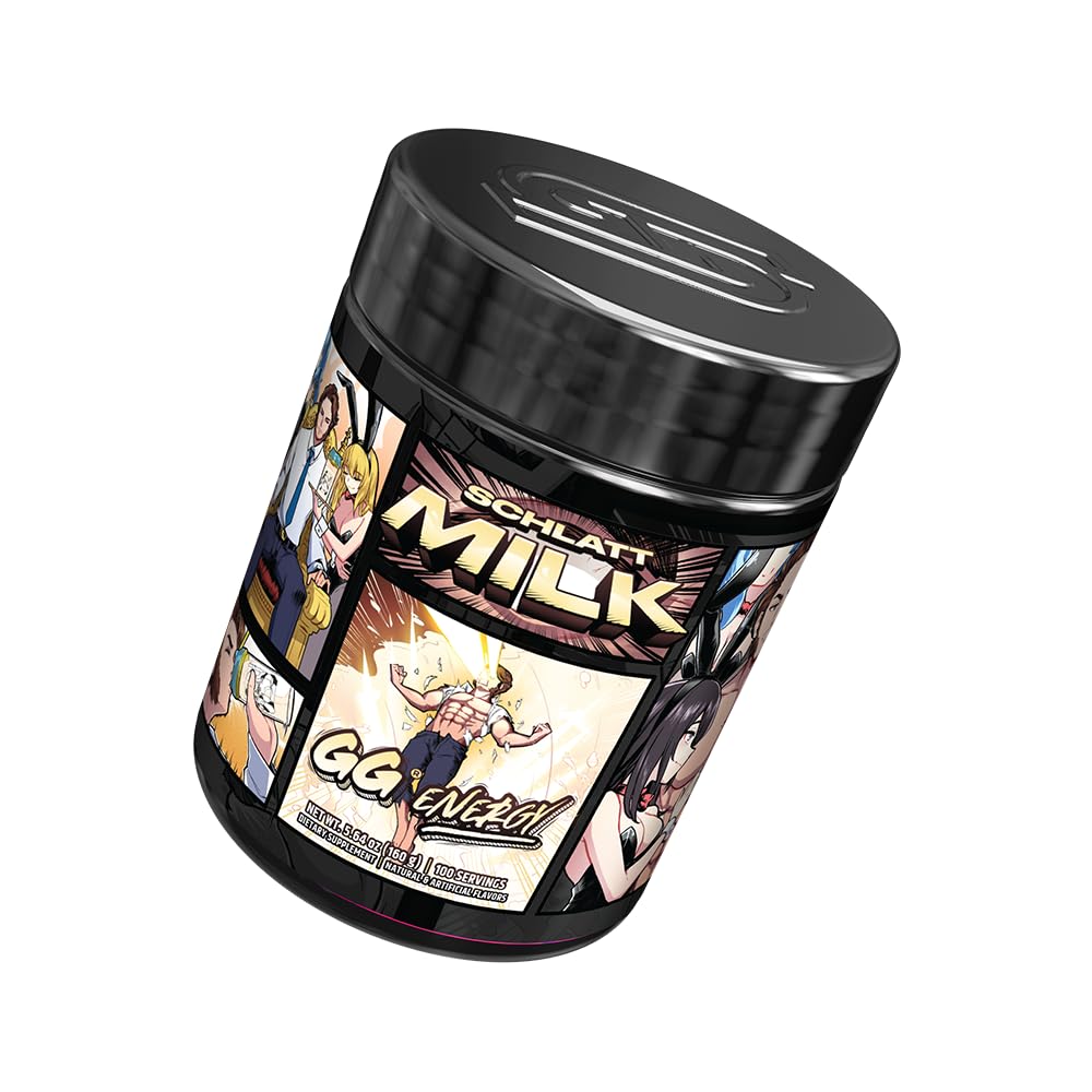 Gamer Supps GG Energy - Schlatt Milk by jschlatt (100 Servings) - Keto Friendly Gaming Energy and Nootropic Blend, Sugar Free + Organic Caffeine + Vitamins + Immune Support, Powder Drink Gamer Supps buy supplements canada