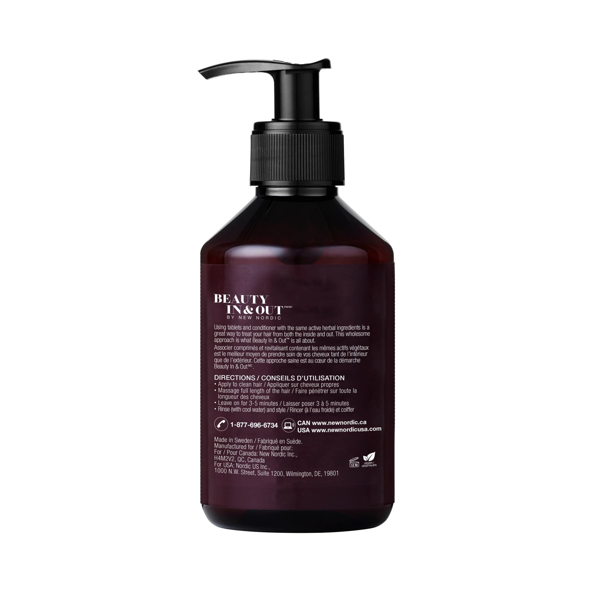 New Nordic Hair Volume Conditioner, Creamy Herbal Recipe to Weightlessly Hydrate, Volumize, Soften & Shine, Vegan, Clean Ingredients, 8.5 Fl Oz NEW NORDIC buy supplements canada
