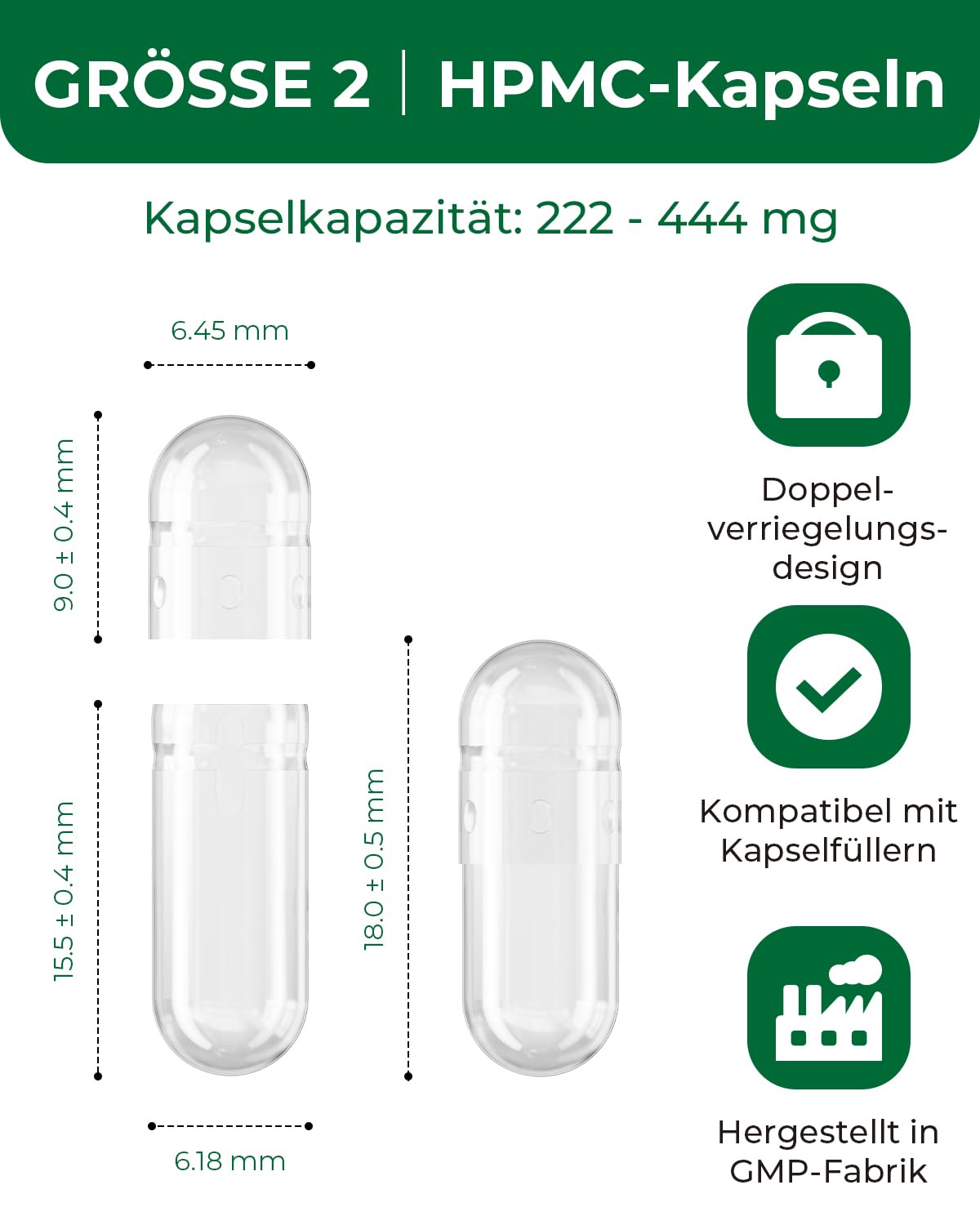 HPMC Empty Capsules Size 2-200 Clear Count Pill Capsules Empty - Plant-Based Cellulose | Vegetarian, Halal, Non-GMO | for DIY Supplement & Herbal Filling MéipaLien buy supplements canada