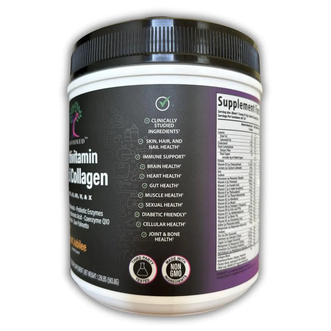 Antioxed Multi Collagen Multivitamin for Women+Men, Keto, Skin, Joint, Cognitive, Heart, Sensual, & Immune Health, Hydrolyzed Peptides, Antioxidants, Probiotics Antioxed buy supplements canada