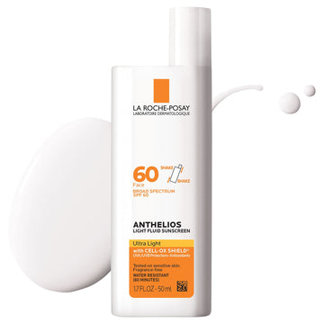 La Roche-Posay Anthelios Light Fluid Facial Sunscreen SPF 60, Lightweight Sunscreen For Face, Fluid Texture, Broad Spectrum SPF + Antioxidants La Roche-Posay buy supplements canada