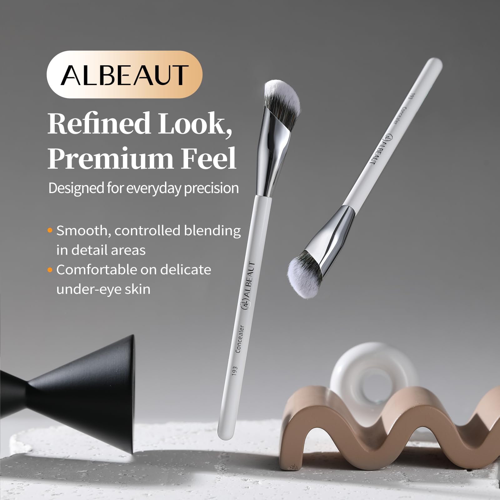 Albeaut Concealer Brush, Angled Under Eye Makeup Small Foundation Precision Face Blending Brush (193 concealer brush) ALBEAUT buy supplements canada