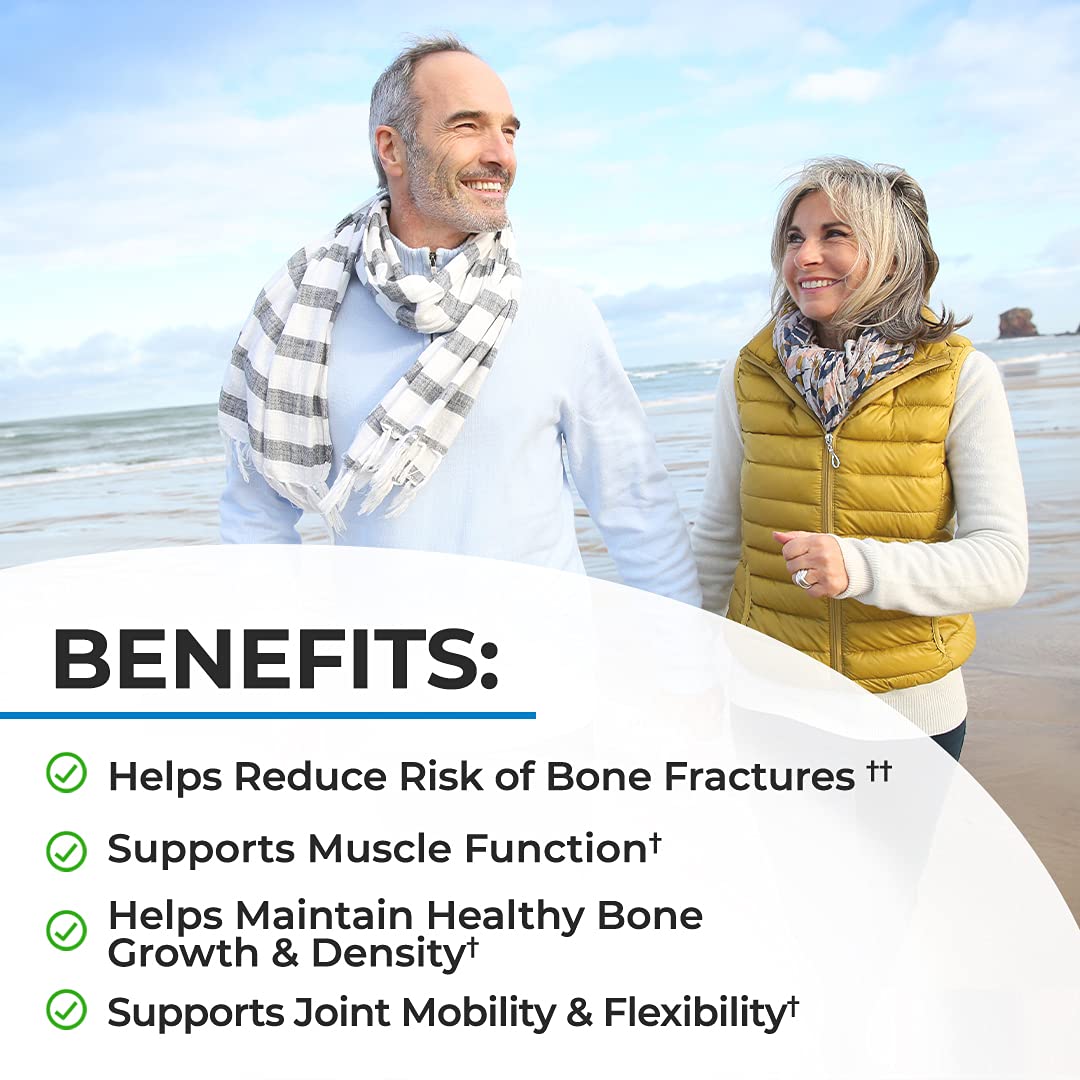 Bone Strength Supplement with Calcium + D3, K2 & Magnesium - Highly Absorbable BioSchwartz buy supplements canada