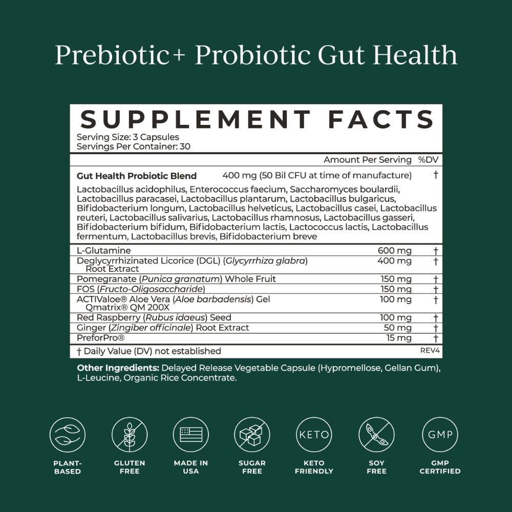 CYMBIOTIKA Probiotic + Prebiotic, 60 Billion CFU - 19 Strains, Gut Health Supplement for Women & Men, Immune Support, Digestive Health, & Gut Balance, 90 Capsules, 1 Month Supply, Made in USA CYMBIOTIKA buy supplements canada