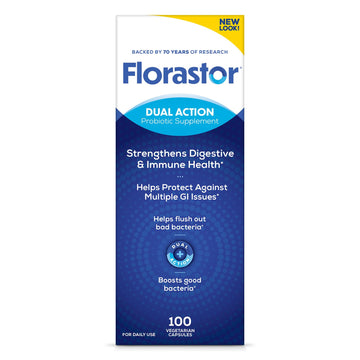 Florastor Probiotics for Digestive and Immune Health, 100 Capsules, Probiotics for Women & Men, Helps Flush Out Bad Bacteria, Boosts The Good with Our Unique Strain Saccharomyces Boulardii Florastor buy supplements canada
