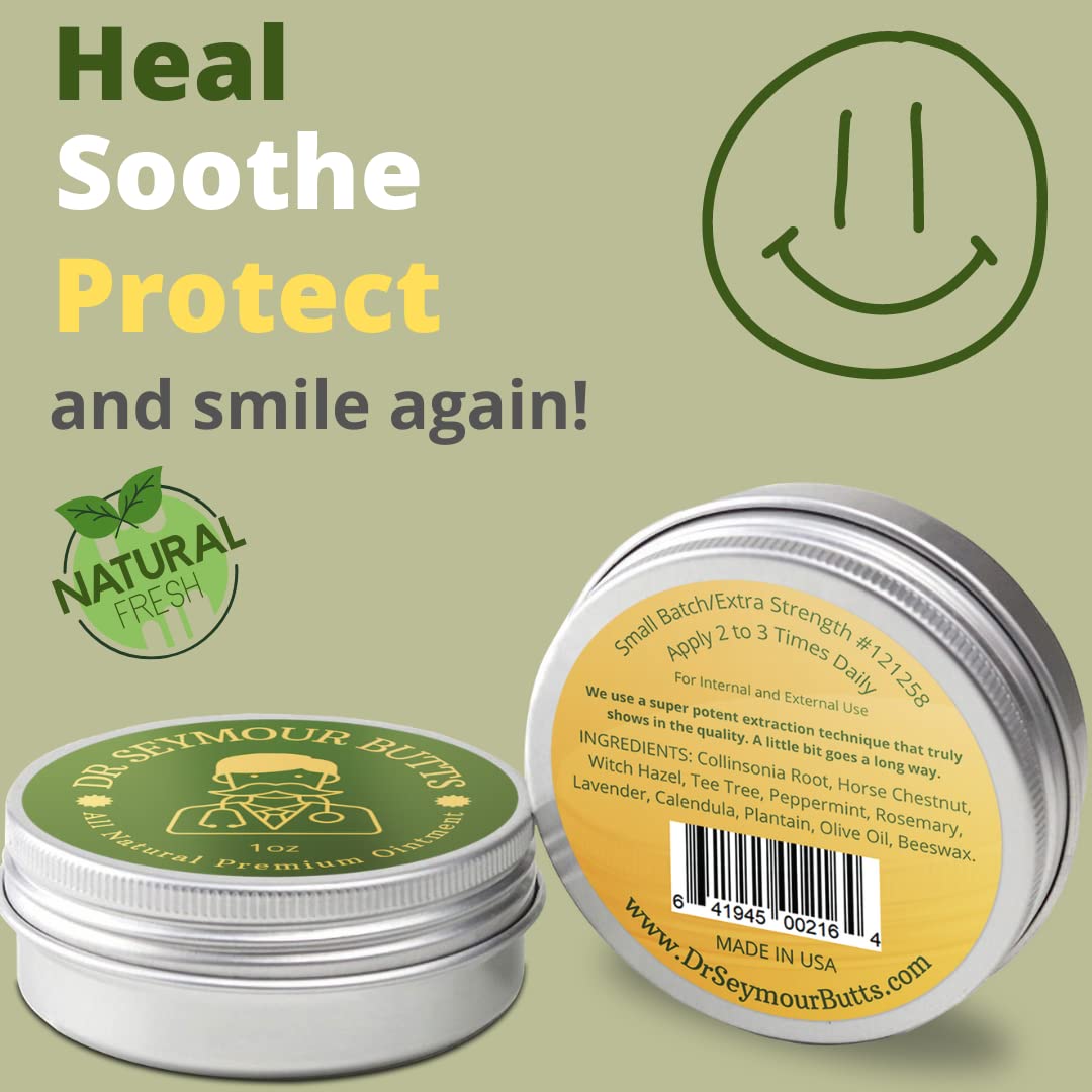 Dr. Seymour Butts All-Natural Hemorrhoid Care Cream – with 10 Botanicals Including Witch Hazel, Calendula & Horse Chestnut – Soothing Relief for Burning, Itching & Irritation. Dr. Seymour Butts buy supplements canada