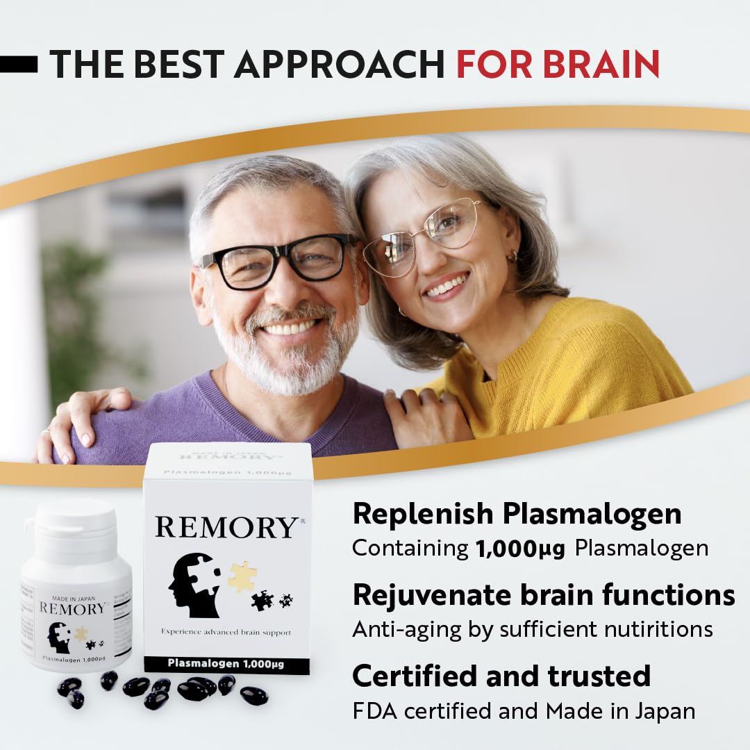 REMORY Plasmalogen Sea Squirt Supplement - Brain Health Supplement - 30 Days Supply REMORY buy supplements canada