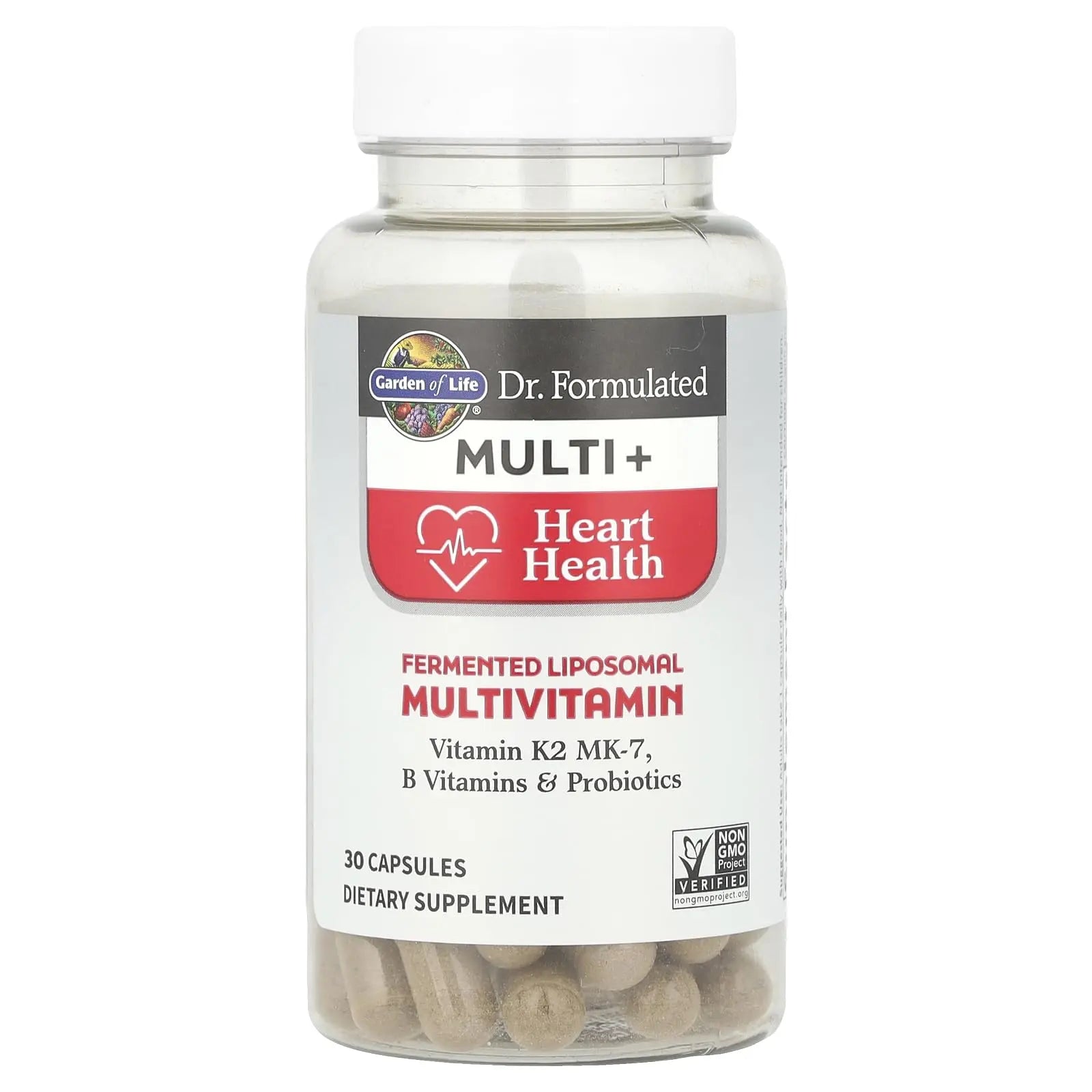 Garden of Life Dr. Formulated Multi+ Heart Health - Fermented Liposomal Multivitamin + Vitamin K2 MK-7, B Vitamins & Probiotics Garden of Life buy supplements canada