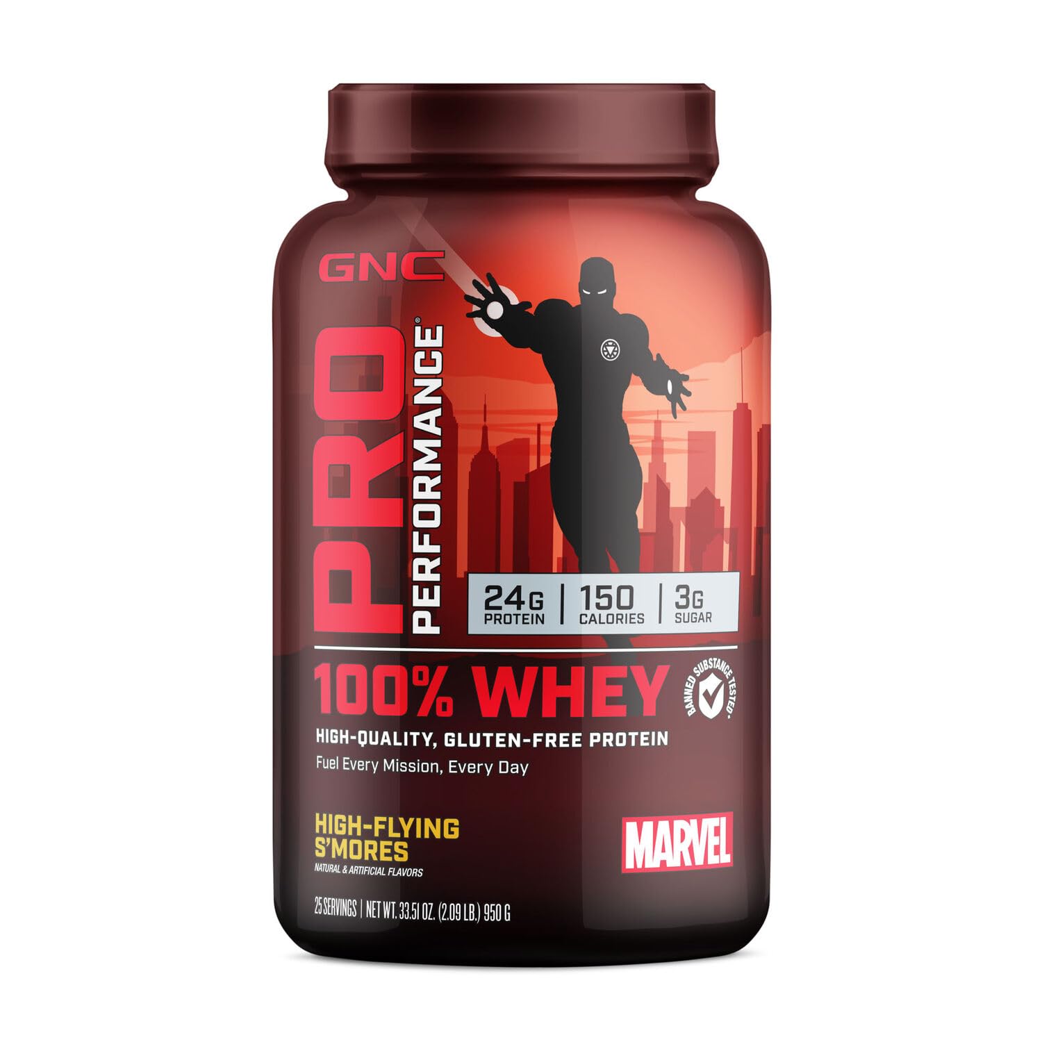 GNC Pro Performance 100% Whey - Marvel: High-Flying S'Mores - 25 Servings GNC buy supplements canada