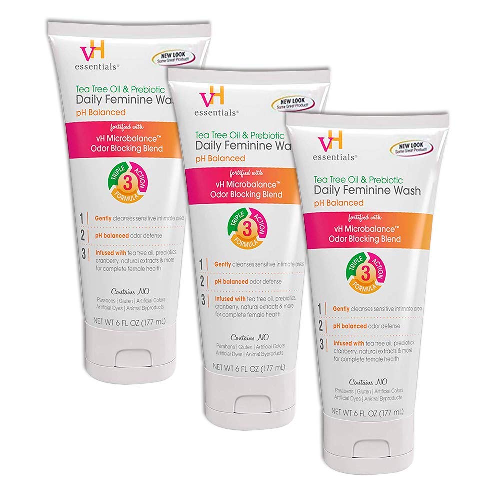 vH essentials Intimate Feminine Wash - pH Balanced with Tea Tree Oil, Cranberry, Prebiotics, Lavender vH essentials buy supplements canada