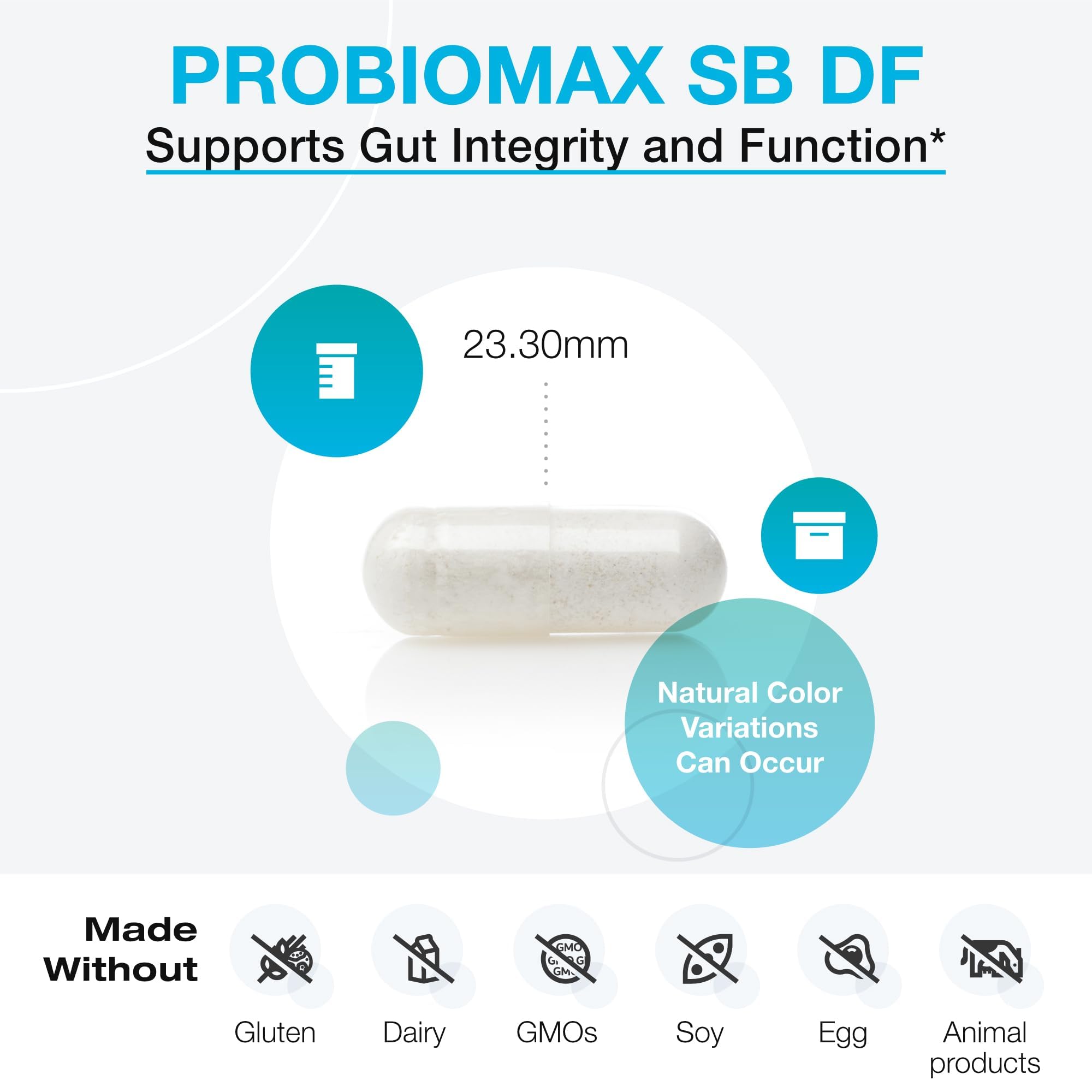XYMOGEN ProbioMax Sb 35B - 35 Billion CFU Probiotic Supplement for Digestive Health Support* - Saccharomyces Boulardii - Vegetarian, Non-GMO & Gluten-Free - 30 Capsules XYMOGEN buy supplements canada
