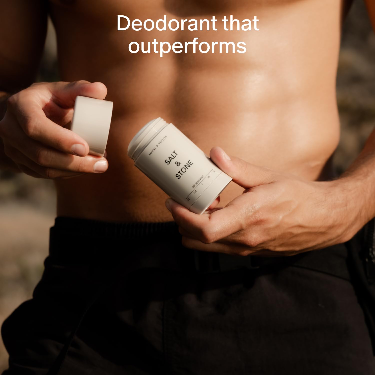 Salt & Stone Aluminum Free Deodorant | Extra Strength 48 Hour Protection for Women & Men | Made with Seaweed Extracts, Niacinamide & Prebiotics | Santal & Vetiver Salt & Stone buy supplements canada