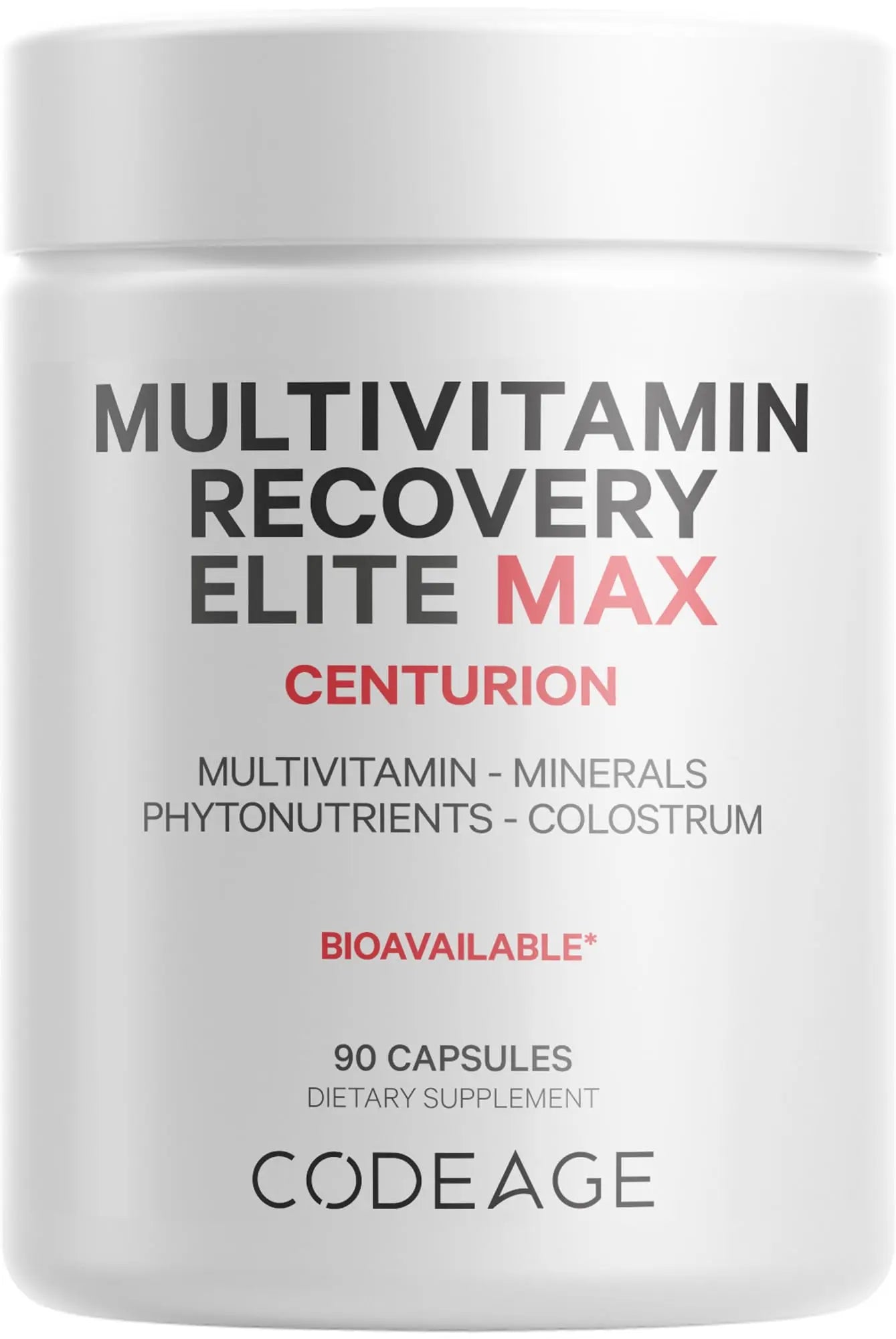 Codeage Multivitamin Recovery Elite Max Supplement - Vitamins A, C, D, E, B-Complex, Essential Minerals, Antioxidants, Colostrum Codeage buy supplements canada
