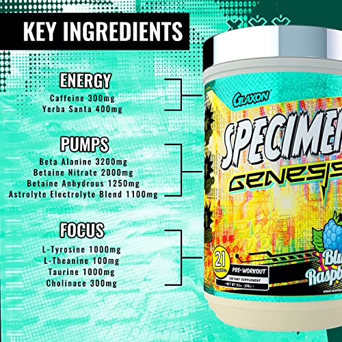 Specimen Full Spectrum High Stimulant Pre-Workout Powder | Supercharged Energy Glaxon buy supplements canada