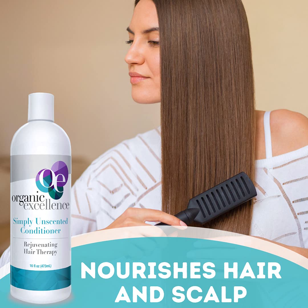 Organic Excellence Sulfate Free Conditioner - Fragrance, Gluten, Paraben Free, Color Safe. Organic Herb Extracts and Oils, Natural Hair Care for the Whole Family, 16 fl ounces (473 ml) Organic Excellence buy supplements canada