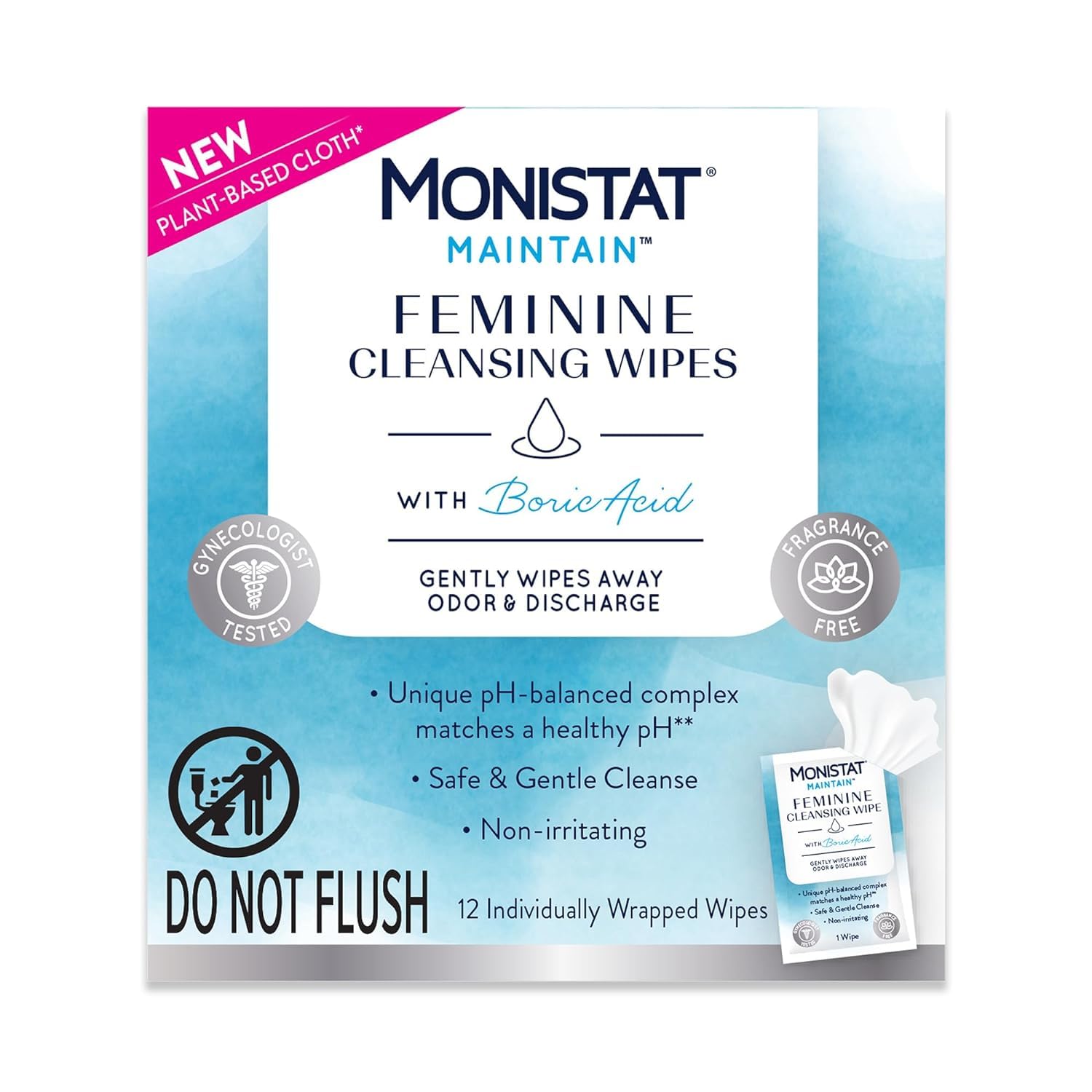 Monistat Boric Acid Feminine Cleanser, (2 Wash & 2 Cloth) Variety Pack Monistat buy supplements canada