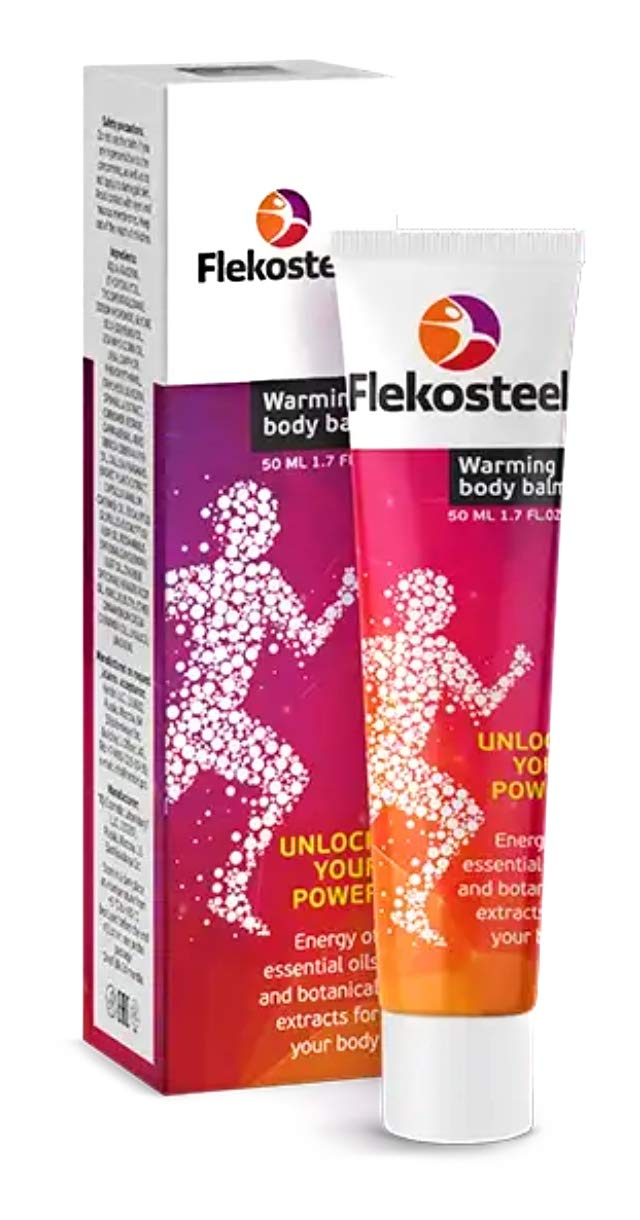 FLEKOSTEEL Body Warming Balm Relief from HIGH Muscle and Joint Load DISCOMFORT. Original Guaranteed from Russia with Hologram. (5 X 50 ML) Aus Healthcare buy supplements canada