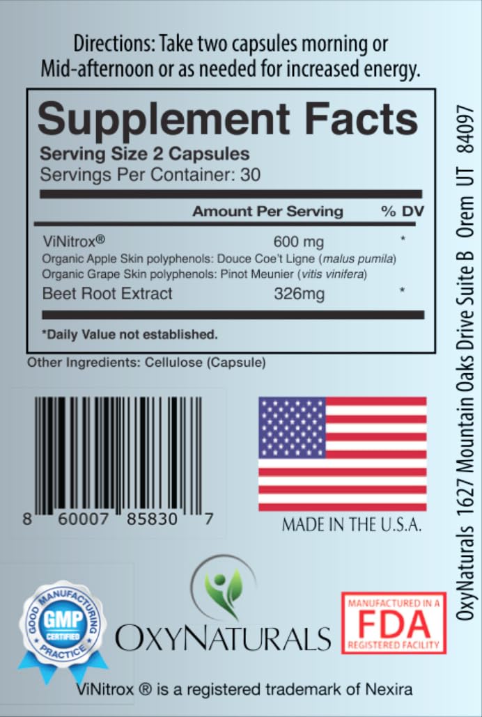 OxyBoost - Nitric Oxide Supplement (1 Bottle - 30 Servings) OxyNaturals buy supplements canada