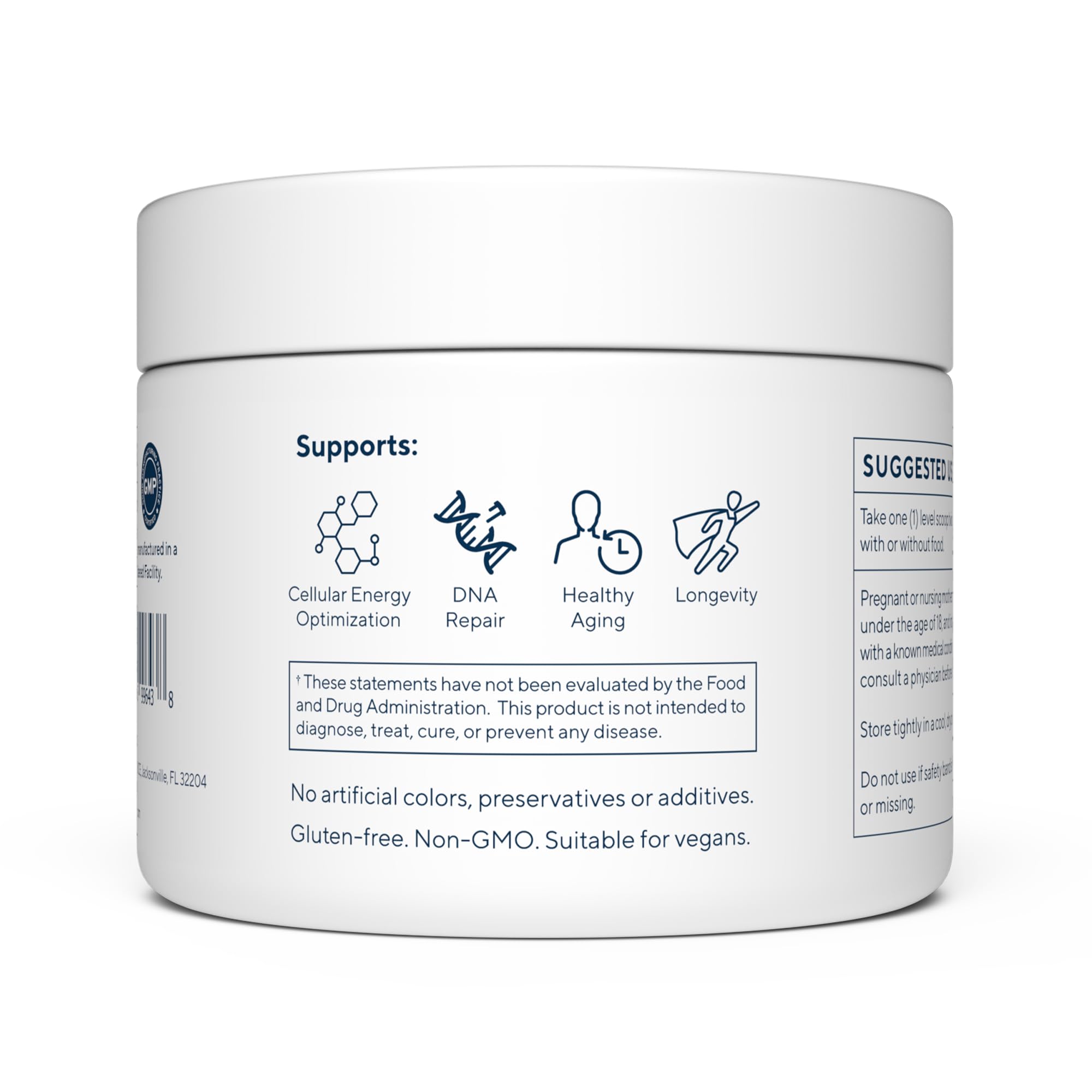Renue By Science NMN Powder | 100g Fast Dissolve Powder Supplement | 500mg Nicotinamide Mononucleotide per Serving
